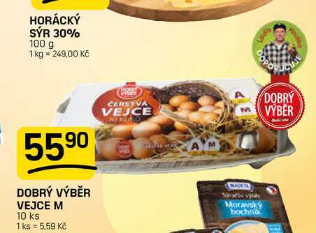 DOBRÝ VÝBĚR VEJCE M 10 ks 