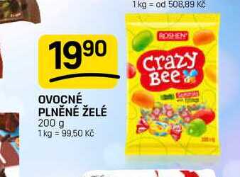 OVOCNÉ PLNĚNÉ ŽELÉ 200 g 