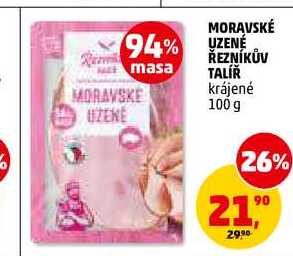 MORAVSKÉ UZENÉ ŘEZNÍKŮV TALÍŘ, 100 g