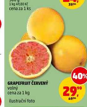 GRAPEFRUIT ČERVENÝ, 1 kg