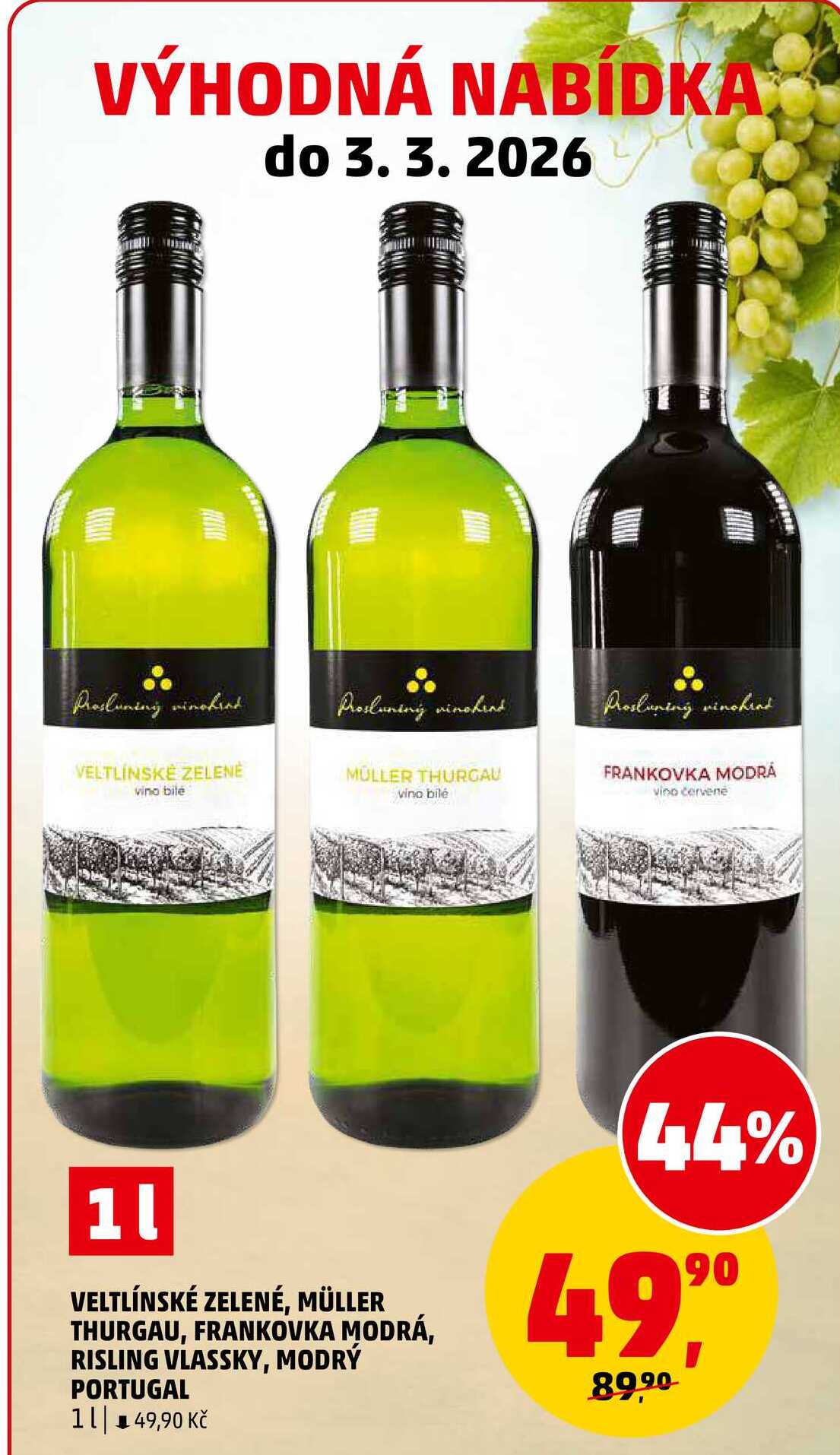 VELTLÍNSKÉ ZELENÉ, 1 l