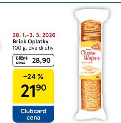 Brick Oplatky, 100 g