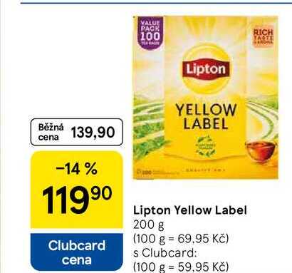 Lipton Yellow Label, 200 g  
