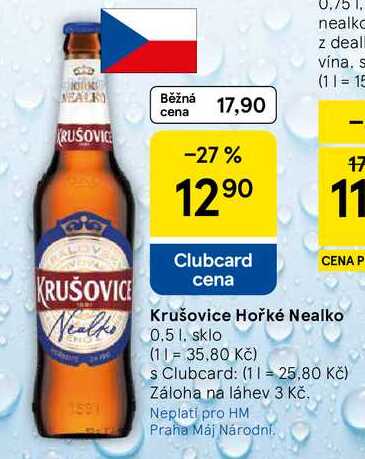 Krušovice Hořké Nealko, 0.5 l
