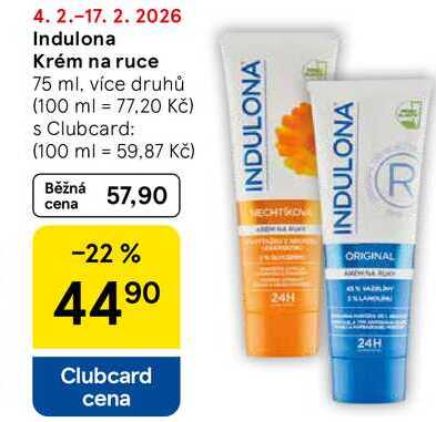 Indulona Krém na ruce, 75 ml, více druhů  
