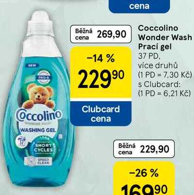 Coccolino Wonder Wash Prací gel, 37 PD, více druhů  