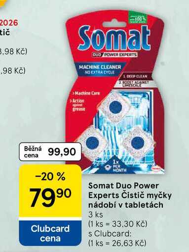 Somat Duo Power nádobí v tabletách, 3 ks 