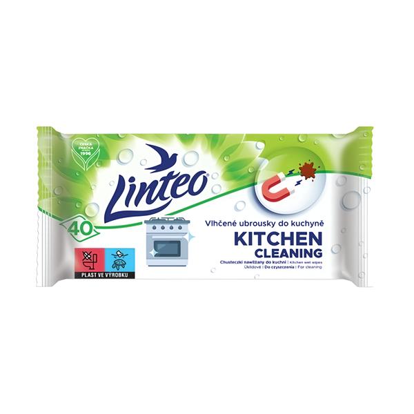 Linteo Vlhčené ubrousky do kuchyně