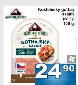 Kostelecký gothaj salám plátky 100 g