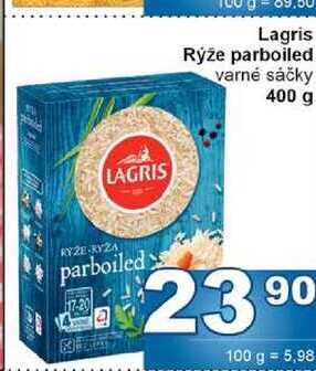 Lagris Rýže parboiled varné sáčky 400 g 