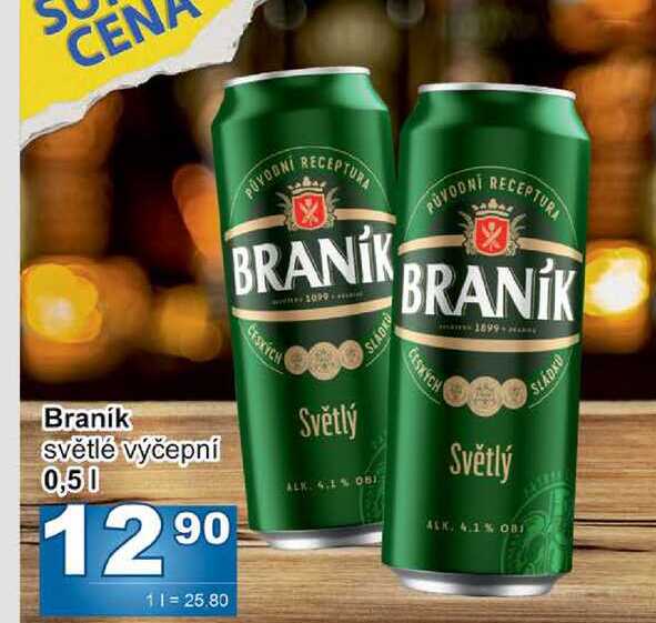 Braník světlé výčepní 0,5l