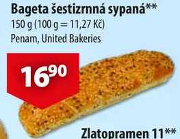 Bageta šestizrnná sypaná, 150 g 