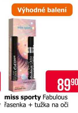 miss sporty Fabulous řasenka + tužka na oči 