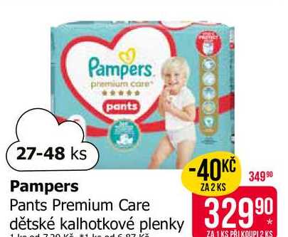 Pampers Pants Premium Care dětské kalhotkové plenky 