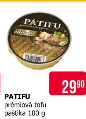 PATIFU prémiová tofu paštika 100 g 