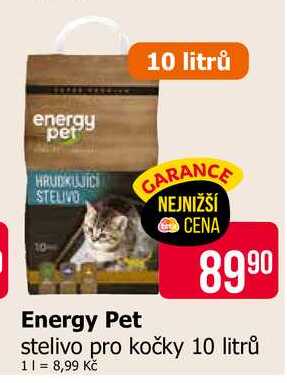 Energy Pet stelivo pro kočky 10 litrů 