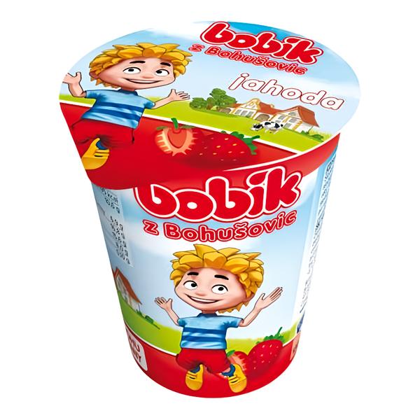 Bobík MAXI smetanový krém s jahodovou příchutí