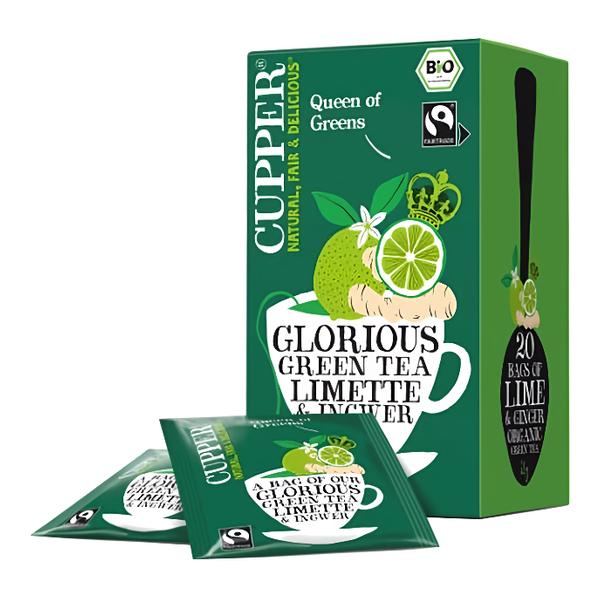 Cupper BIO zelený čaj se zázvorem a limetkou