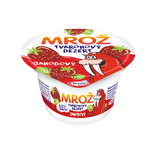 Mrož Tvarohový dezert jahodový