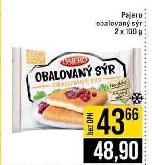 Pajero obalovaný sýr 2x 100 g