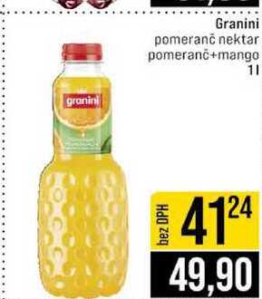 Granini pomeranč nektar pomeranč+mango 1l