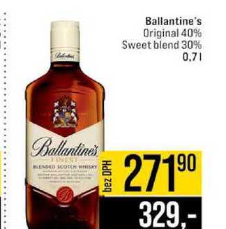 Ballantine's Original 40% Sweet blend 30% 0.7l