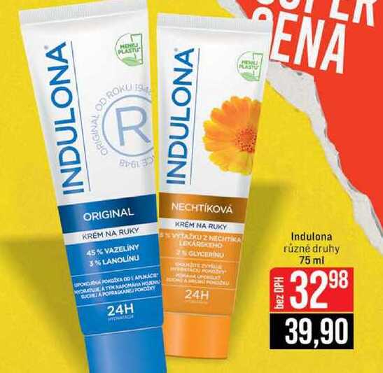 Indulona různé druhy 75 ml 