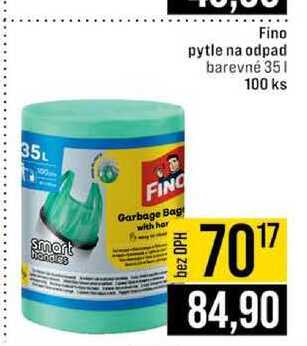 Fino pytle na odpad barevné 35l 100 ks 