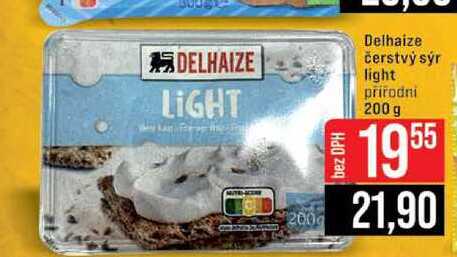 Delhaize čerstvý sýr light prirodni 200 g 