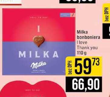 Milka bonboniera I love Thank you 110 g