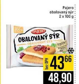 Pajero obalovaný sýr 2 x 100 g
