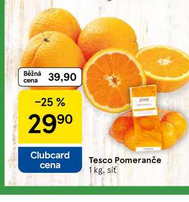 Tesco Pomeranče, 1 kg
