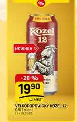 VELKOPOPOVICKÝ KOZEL 12 0,5l, plech