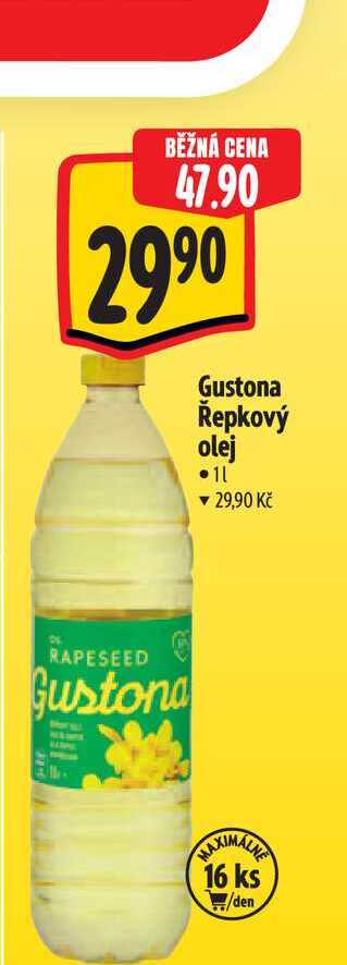 Gustona Řepkový olej 1 l