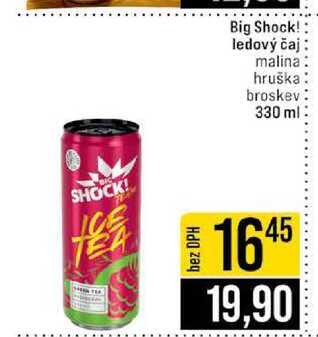 Big Shock! ledový čaj malina hruška broskev 330 ml
