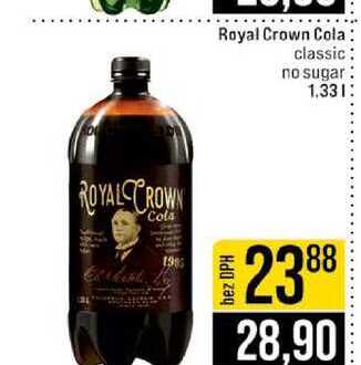 Royal Crown Cola classic no sugar 1.33l