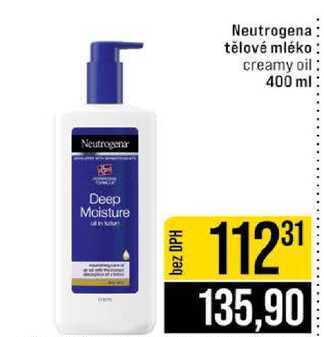 Neutrogena tělové mléko creamy oil 400 ml