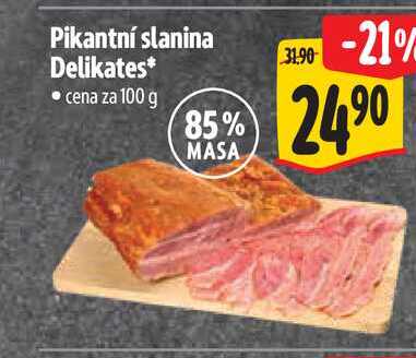 Pikantní slanina Delikates 100 g