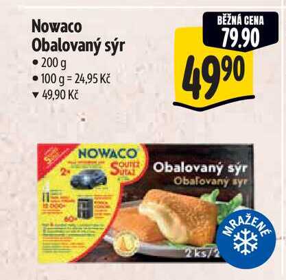 Nowaco Obalovaný sýr 200 g