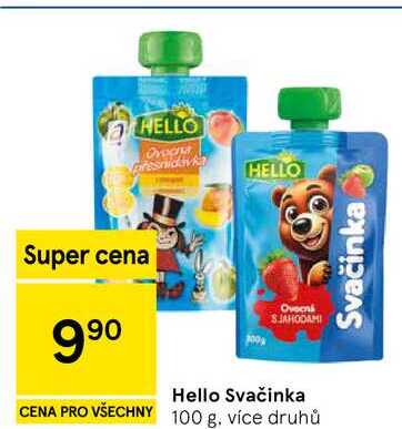 Hello Svačinka CENA PRO VŠECHNY 100 g, více druhů Svačinka