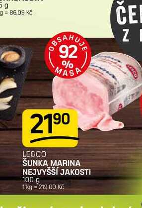 ŠUNKA MARINA NEJVYŠŠÍ JAKOSTI 100 g