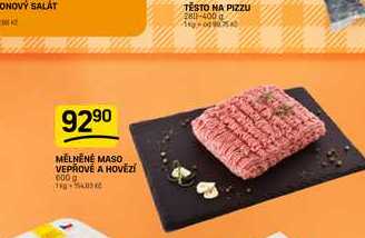 MĚLNENÉ MASO VEPŘOVÉ A HOVĚZÍ 600 g 