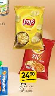 LAY'S vybrané druhy 60g