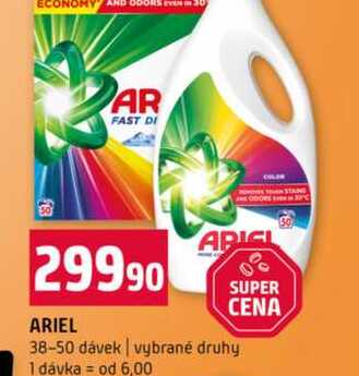 ARIEL 38-50 dávek vybrané druhy 