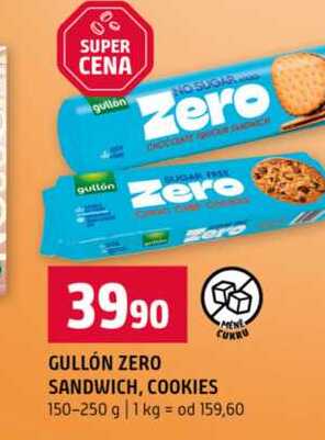 GULLÓN ZERO SANDWICH, COOKIES 150-250 g 