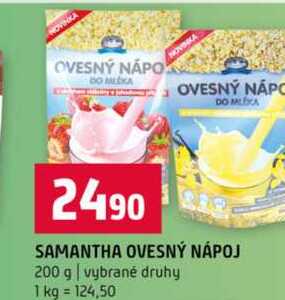 SAMANTHA OVESNÝ NÁPOJ 200 g vybrané druhy