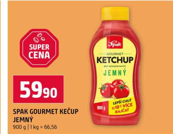 SPAK GOURMET KEČUP JEMNÝ 900 g