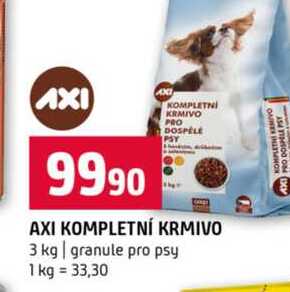 AXI KOMPLETNÍ KRMIVO 3 kg granule pro psy