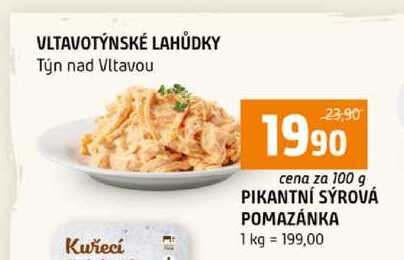 PIKANTNÍ SÝROVÁ POMAZÁNKA 100g