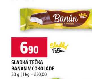 SLADKÁ TEČKA BANÁN V ČOKOLÁDĚ 30 g
